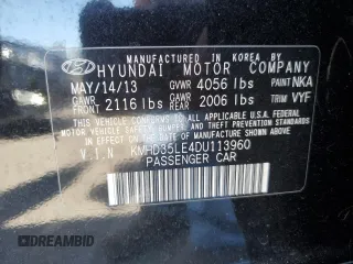 2013 Hyundai Elantra GT with VIN KMHD35LE4DU113960, listed as a Copart auction lot 68135294 with 60,065 mi miles and Salvage Title. Bid and sale history available at carsss.com. Image 12.