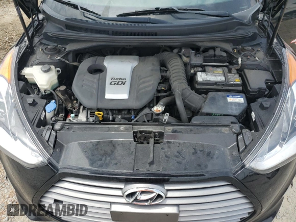 2015 Hyundai Veloster Turbo with VIN KMHTC6AE3FU234793, listed as a Copart auction lot 56014555 with 120,237 mi miles and Salvage title. Bid and sale history available at DreamBid. Image 11.