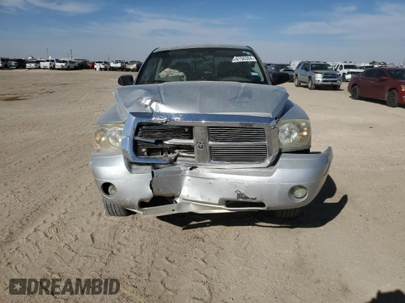 2007 Dodge Dakota SLT with VIN 1D7HE48N37S107379, listed as a Copart auction lot 78156304 with 129,092 mi miles and Salvage Title. Bid and sale history available at DreamBid. Image 5.
