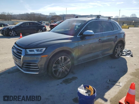 2018 Audi SQ5 Premium Plus with VIN WA1A4AFY3J2168887, listed as a Copart auction lot 42715805 with 49,306 mi miles and Salvage Title. Bid and sale history available at DreamBid. Image 1.