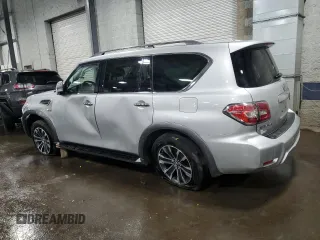 2018 Nissan Armada SL with VIN JN8AY2NC7J9551667, listed as a Copart auction lot 43334445 with 117,435 mi miles and Salvage Title. Bid and sale history available at carsss.com. Image 2.