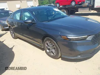2024 Honda Accord EX с VIN 1HGCY1F32RA021437, выставлен на аукционе IAAI как лот 42181812 с пробегом 31 592 миль миль и . История ставок и продаж доступна на DreamBid. Изображение 1.