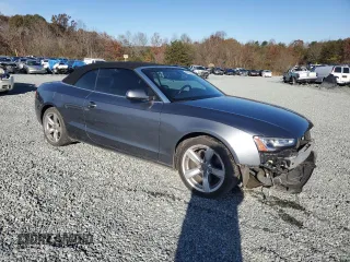 2015 Audi A5 Premium with VIN WAUCFAFH1FN010902, listed as a Copart auction lot 80264624 with 129,786 mi miles and Salvage title. Bid and sale history available at DreamBid. Image 4.