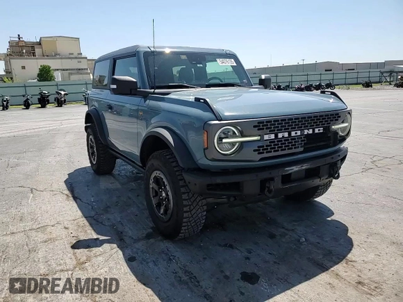 2021 Ford Bronco with VIN 1FMDE5CH1MLA60600, listed as a Copart auction lot 54076135 with 39,526 mi miles and Salvage title. Bid and sale history available at DreamBid. Image 13.