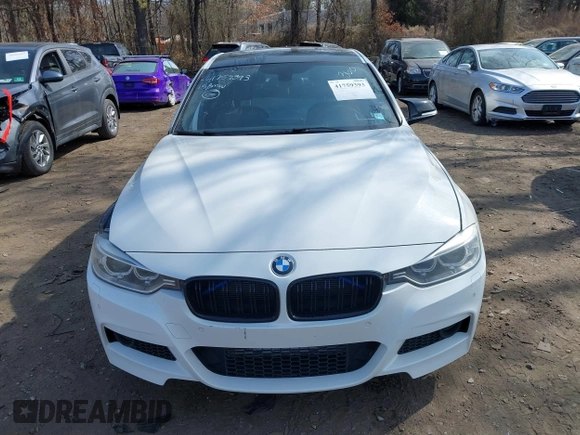 2015 BMW 3 Series 335i xDrive with VIN WBA3B9G56FNR94353, listed as a IAAI auction lot 41759393 with 121,136 mi miles and . Bid and sale history available at carsss.com. Image 12.