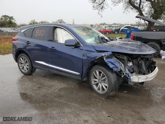2021 Acura RDX w/Technology Package with VIN 5J8TC1H56ML011195, listed as a Copart auction lot 48973105 with 125,287 mi miles and Non Repairable. Bid and sale history available at carsss.com. Image 4.