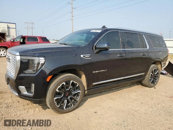 2022 GMC Yukon XL Denali with VIN 1GKS2JKT6NR311424, listed as a Copart auction lot 64784874 with 22,317 mi miles and Salvage Title. Bid and sale history available at carsss.com. Image 1.