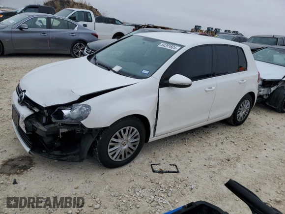 2012 Volkswagen Golf w/Conv & Sunroof z VIN WVWDB7AJ5CW165216, wystawiony jako Copart lot #84391624 z przebiegiem 38 886 mil mil oraz Szkoda całkowita • Salvage title. Historia ofert i sprzedaży dostępna na DreamBid. Obrazek 1.
