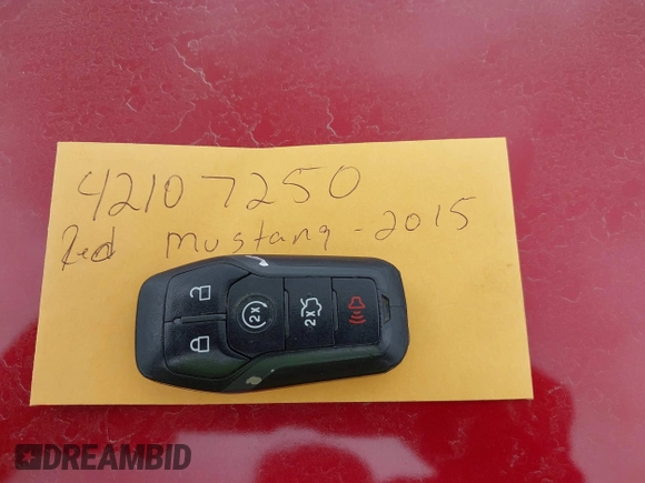 2015 Ford Mustang EcoBoost z VIN 1FA6P8THXF5349965, wystawiony jako IAAI lot #42107250 z przebiegiem 104 475 mil mil oraz . Historia ofert i sprzedaży dostępna na DreamBid. Obrazek 11.