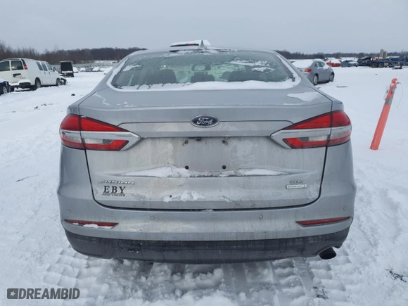 2020 Ford Fusion SE with VIN 3FA6P0HDXLR260199, listed as a Copart auction lot 41921505 with NaN miles and Salvage Title. Bid and sale history available at carsss.com. Image 6.