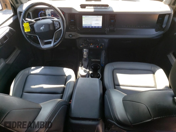 2022 Ford Bronco with VIN 1FMEE5DPXNLA89363, listed as a Copart auction lot 53043155 with 50,072 mi miles and Salvage Title. Bid and sale history available at DreamBid. Image 8.