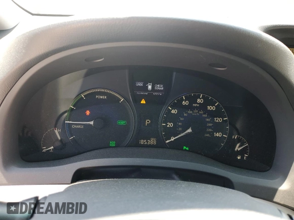 2011 Lexus RX 450h with VIN JTJZB1BA6B2004703, listed as a Copart auction lot 61730215 with 185,388 mi miles and Salvage title. Bid and sale history available at DreamBid. Image 9.