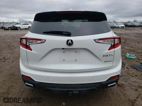 2023 Acura RDX w/Technology Package with VIN 5J8TC2H52PL013763, listed as a Copart auction lot 82059824 with 18,031 mi miles and Salvage Title. Bid and sale history available at carsss.com. Image 6.