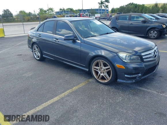 2013 Mercedes-Benz C 250 Sport with VIN WDDGF4HB5DA789357, listed as a IAAI auction lot 42176547 with 139,299 mi miles and . Bid and sale history available at carsss.com. Image 1.