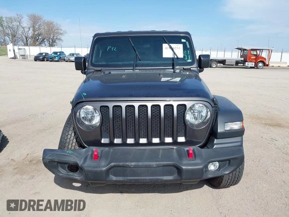 2019 Jeep Wrangler Unlimited Sport S with VIN 1C4HJXDG0KW541940, listed as a IAAI auction lot 42100255 with 68,309 mi miles and . Bid and sale history available at DreamBid. Image 13.