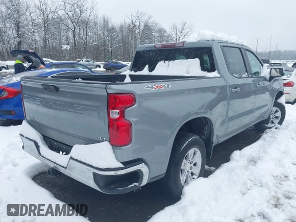 2025 Chevrolet Silverado 1500 with VIN 3GCUKDED2SG147675, listed as a IAAI auction lot 41548947 with 9,738 mi miles and . Bid and sale history available at DreamBid. Image 4.