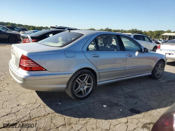2006 Mercedes-Benz S-Class 5.0L with VIN WDBNG75J06A483468, listed as a Copart auction lot 74418814 with 36,623 mi miles and Salvage Title. Bid and sale history available at carsss.com. Image 3.