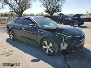 2019 Kia Optima S with VIN 5XXGT4L39KG305811, listed as a Copart auction lot 46810545 with 76,547 mi miles and Non Repairable. Bid and sale history available at carsss.com. Image 4.