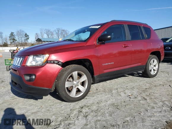 2013 Jeep Compass Sport with VIN 1C4NJCBB3DD196999, listed as a Copart auction lot 45115535 with 108,887 mi miles and Salvage Title. Bid and sale history available at carsss.com. Image 1.