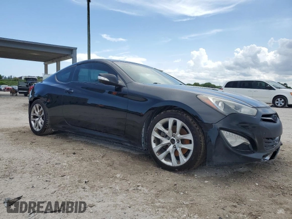 2013 Hyundai Genesis Coupe Track with VIN KMHHU6KJ2DU097275, listed as a Copart auction lot 53036495 with 259,808 mi miles and Clean title. Bid and sale history available at DreamBid. Image 4.