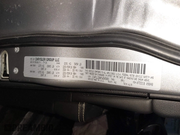 2015 Jeep Cherokee Limited with VIN 1C4PJLDB0FW505891, listed as a IAAI auction lot 41620674 with 120,804 mi miles and . Bid and sale history available at DreamBid. Image 9.