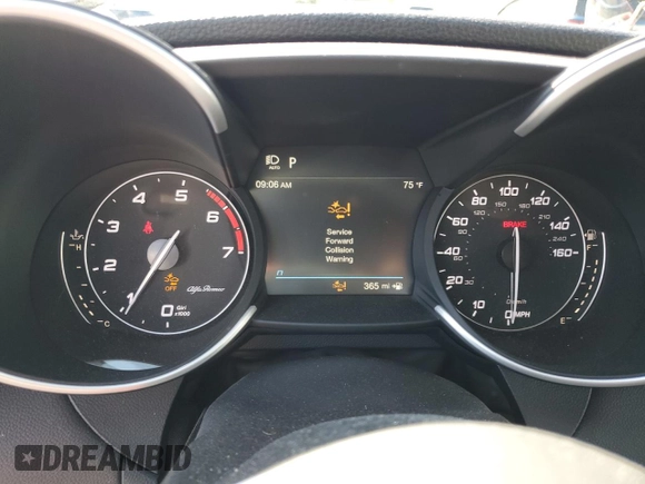 2020 Alfa Romeo Giulia Ti with VIN ZARFANBN1L7639146, listed as a Copart auction lot 60376234 with 31,675 mi miles and Salvage Title. Bid and sale history available at carsss.com. Image 9.