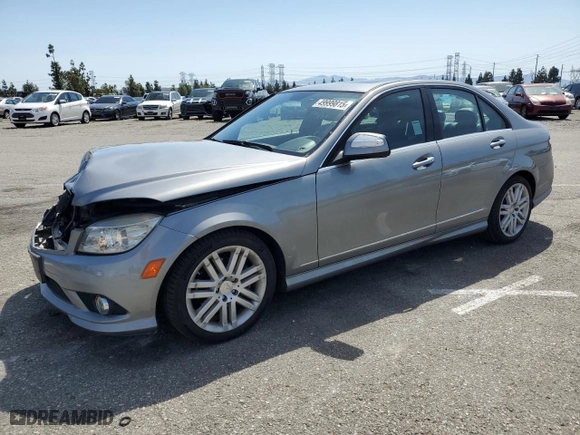 2009 Mercedes-Benz C-Class 3.0L Sport with VIN WDDGF54X49R081858, listed as a Copart auction lot 49999815 with 120,419 mi miles and Salvage Title. Bid and sale history available at carsss.com. Image 1.