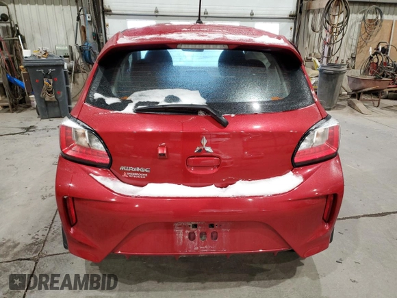2023 Mitsubishi Mirage ES with VIN ML32AUHJXPH005618, listed as a Copart auction lot 85949484 with 30,479 mi miles and Salvage title. Bid and sale history available at DreamBid. Image 6.