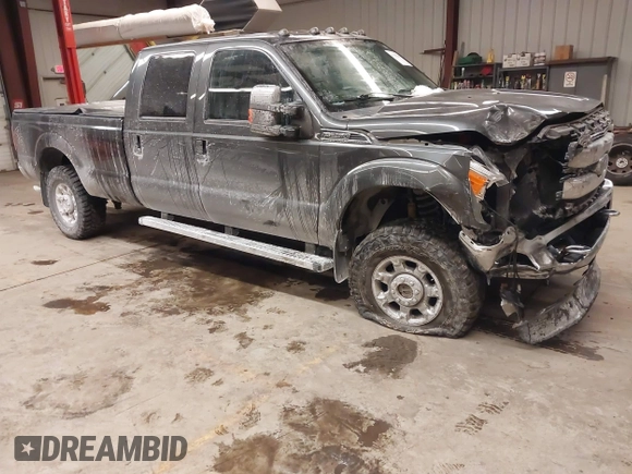 2015 Ford Super Duty F-250 SRW Lariat with VIN 1FT7W2B67FEA92133, listed as a IAAI auction lot 41399580 with 123,051 mi miles. Bid and sale history available at carsss.com. Image 1.