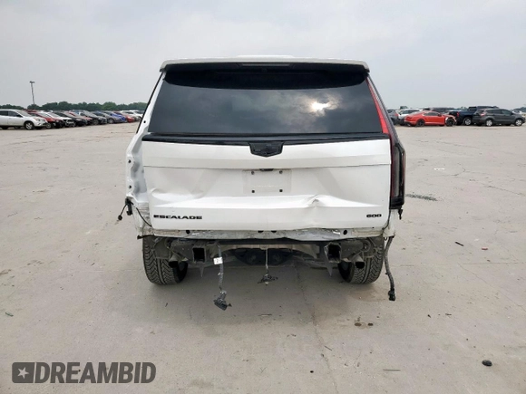 2022 Cadillac Escalade RWD Premium Luxury with VIN 1GYS3BKL2NR355879, listed as a Copart auction lot 56738155 with Not provided miles and Salvage title. Bid and sale history available at DreamBid. Image 6.
