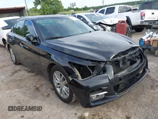 2015 Infiniti Q50 Sport with VIN JN1BV7APXFM356944, listed as a IAAI auction lot 42619273 with 165,830 mi miles and . Bid and sale history available at DreamBid. Image 1.