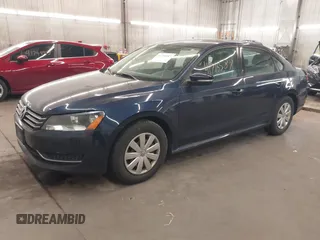 2013 Volkswagen Passat S w/Appearance with VIN 1VWAH7A36DC032693, listed as a IAAI auction lot 41716587 with 82,950 mi miles. Bid and sale history available at carsss.com. Image 2.