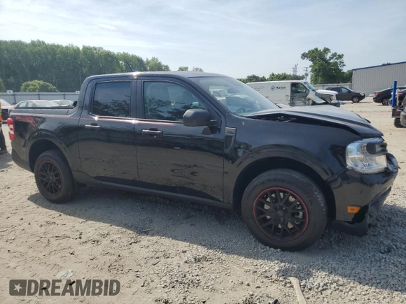 2023 Ford Maverick XL with VIN 3FTTW8F98PRA14125, listed as a Copart auction lot 55358905 with 35,489 mi miles and Salvage title. Bid and sale history available at DreamBid. Image 4.