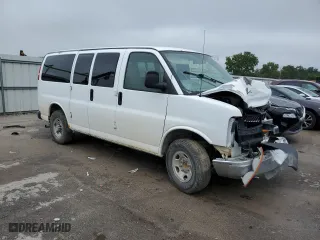 2008 Chevrolet Express Passenger with VIN 1GAHG35K581187695, listed as a Copart auction lot 66586304 with 0 mi miles and Salvage Title. Bid and sale history available at carsss.com. Image 4.