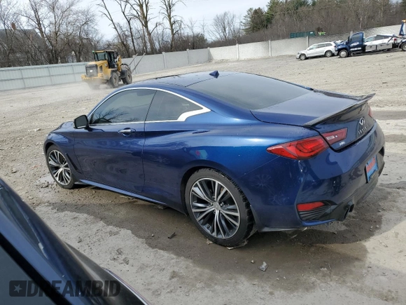 2017 Infiniti Q60 Sport with VIN JN1EV7EL2HM553050, listed as a Copart auction lot 52881355 with 89,931 mi miles and Salvage Title. Bid and sale history available at DreamBid. Image 2.