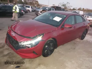 2023 Hyundai Elantra SEL with VIN KMHLM4AG9PU575684, listed as a IAAI auction lot 41205531 with 13,656 mi miles and . Bid and sale history available at DreamBid. Image 2.