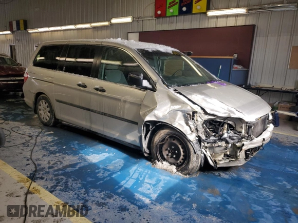 2007 Honda Odyssey LX with VIN 5FNRL382X7B063222, listed as a Copart auction lot 45122975 with 227,044 mi miles and Salvage Title. Bid and sale history available at carsss.com. Image 4.