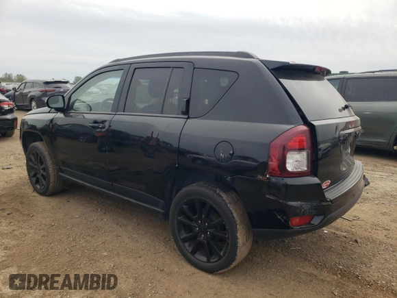 2014 Jeep Compass Altitude with VIN 1C4NJCBA8ED730183, listed as a Copart auction lot 73128034 with 76,993 mi miles and Salvage Title. Bid and sale history available at carsss.com. Image 2.