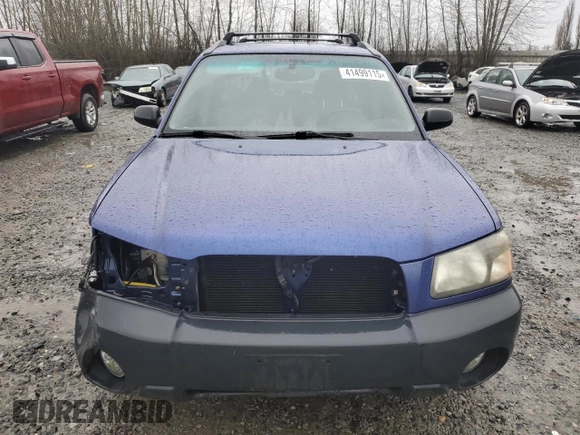 2003 Subaru Forester X with VIN JF1SG636X3H728279, listed as a Copart auction lot 41499115 with 78,311 mi miles and Salvage Title. Bid and sale history available at DreamBid. Image 5.