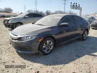 2017 Honda Civic Sedan LX with VIN 19XFC2F59HE000663, listed as a Copart auction lot 48856145 with 0 mi miles and Salvage Title. Bid and sale history available at carsss.com. Image 1.