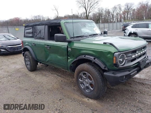 2024 Ford Bronco Big Bend with VIN 1FMDE7BHXRLA69347, listed as a IAAI auction lot 41957911 with Not Provided miles and . Bid and sale history available at DreamBid. Image 1.