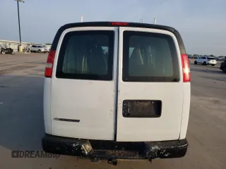 2018 Chevrolet Express Cargo Van with VIN 1GCWGAFG2J1202902, listed as a Copart auction lot 51270965 with 0 mi miles and Salvage Title. Bid and sale history available at carsss.com. Image 6.