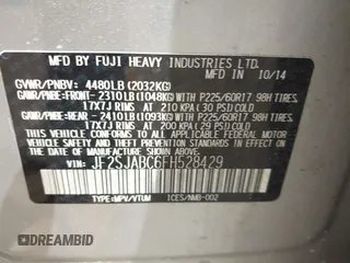 2015 Subaru Forester 2.5i с VIN JF2SJABC6FH528429, выставлен на аукционе IAAI как лот 42125722 с пробегом 205 468 миль миль и . История ставок и продаж доступна на DreamBid. Изображение 9.