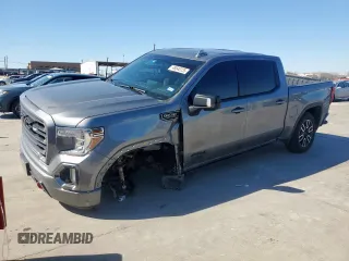 2021 GMC Sierra 1500 AT4 with VIN 3GTP9EED7MG366035, listed as a Copart auction lot 46640235 with 51,547 mi miles and Salvage Title. Bid and sale history available at carsss.com. Image 1.