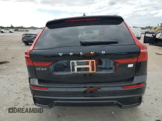 2024 Volvo XC60 Recharge Plug-In Hybrid Plus Dark Theme with VIN YV4H60DL2R1719759, listed as a Copart auction lot 83295824 with 10,051 mi miles and Salvage Title. Bid and sale history available at carsss.com. Image 6.