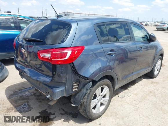 2013 Kia Sportage LX with VIN KNDPB3A22D7399775, listed as a IAAI auction lot 42358930 with 102,280 mi miles and . Bid and sale history available at DreamBid. Image 4.