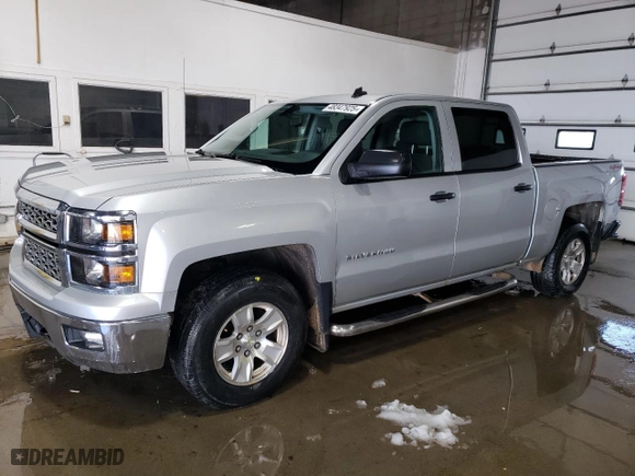 2014 Chevrolet Silverado 1500 LT with VIN 3GCUKREH8EG206412, listed as a Copart auction lot 48347925 with 222,670 mi miles and Clean Title. Bid and sale history available at carsss.com. Image 1.