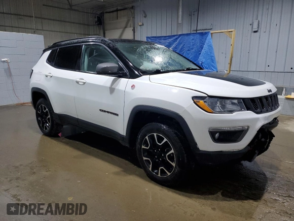 2020 Jeep Compass Trailhawk с VIN 3C4NJDDB6LT244586, выставлен на аукционе Copart как лот 57128445 с пробегом 44 040 миль миль и Списание • Salvage title. История ставок и продаж доступна на DreamBid. Изображение 4.