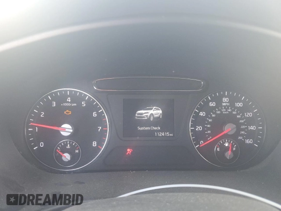 2019 Kia Sorento LX with VIN 5XYPG4A55KG455080, listed as a Copart auction lot 46253135 with 112,415 mi miles and Salvage Title. Bid and sale history available at DreamBid. Image 9.