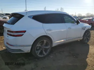2025 Genesis GV80 Prestige with VIN KMUHEESC1SU226243, listed as a Copart auction lot 87865135 with 9,516 mi miles and Clean Title. Bid and sale history available at DreamBid. Image 3.